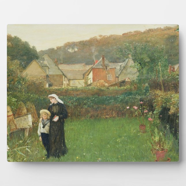 The Widow, 1895 (oil on canvas) Plaque (Front)