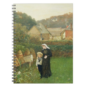 The Widow, 1895 (oil on canvas) Spiral Notebook