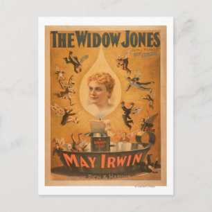 "The Widow Jones" attracting Men Like Flies Postcard