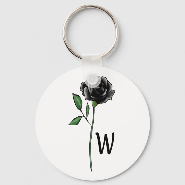 The Widowed Rose Key Ring (Front)