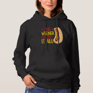 The Wiener Takes It All Pun For A Hot Dog Hoodie