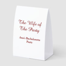 The wife of the party bachelorette party name date
