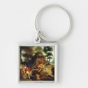 The Wild Boar Hunt Key Ring