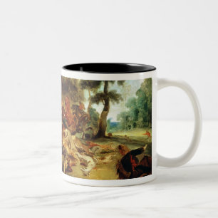 The Wild Boar Hunt Two-Tone Coffee Mug
