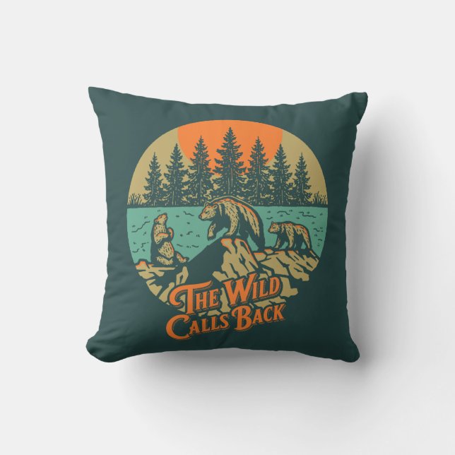 The Wild Calls Back Cushion (Front)