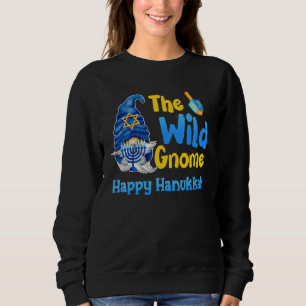 The Wild Gnome Happy Hanukkah Jewish Gnomes  Chanu Sweatshirt
