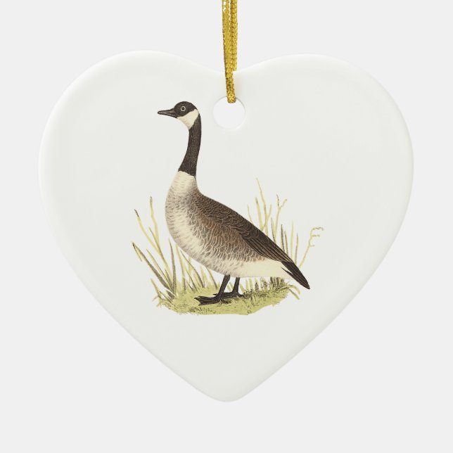 The Wild Goose	(Anser canadensis) Ceramic Tree Decoration (Front)
