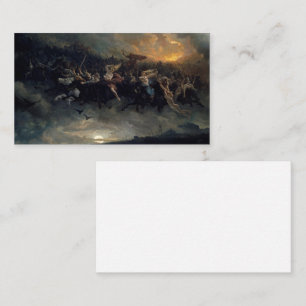 The Wild Hunt Of Odin, 1872 by Peter Nicolai Arbo Business Card