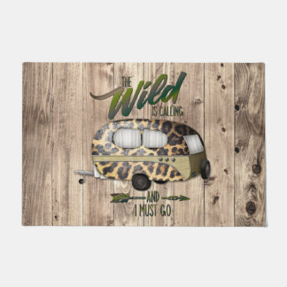 The Wild Is Calling And I Must Go Camping Doormat