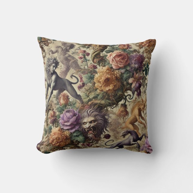 The Wild Lush – Gothic Victorian Cushion (Front)