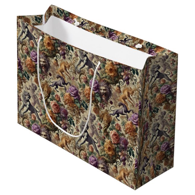 The Wild Lush – Gothic Victorian Large Gift Bag (Front Angled)
