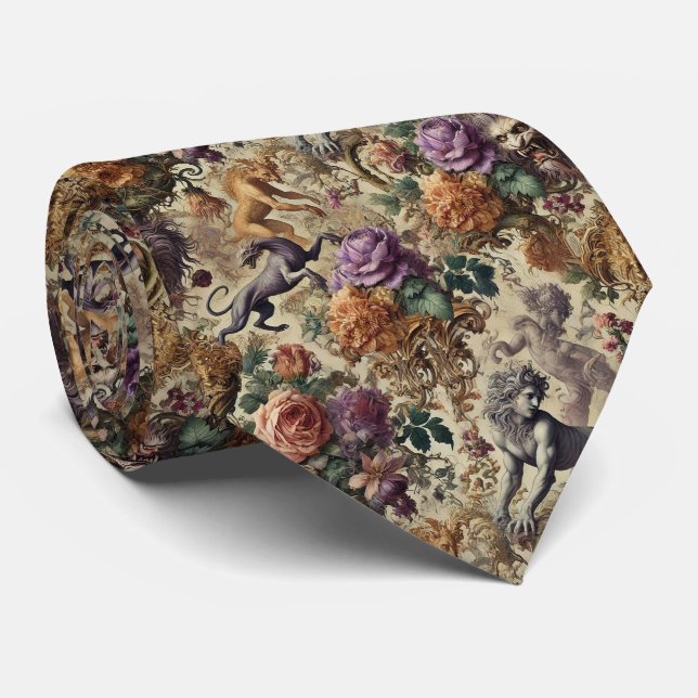 The Wild Lush – Gothic Victorian Tie (Rolled)