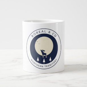 The Wild North Reindeer Mountain Badge BOREAL Large Coffee Mug