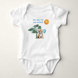 The Wild One Has Arrived! (Baby Boy Tiger) Baby Bodysuit