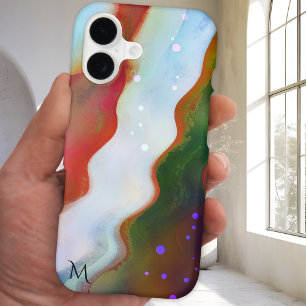 The Wild River Flow Painting Phone Case