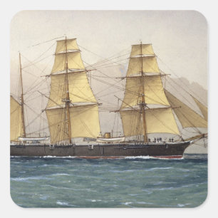 The Wild Swan, 1906 Square Sticker