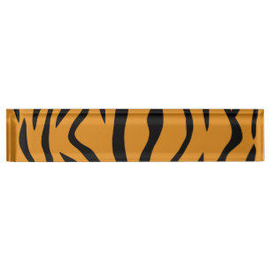 The Wild Tiger Stripes Nameplate