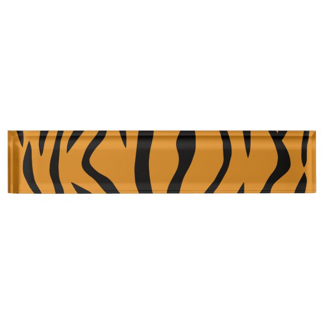 The Wild Tiger Stripes Nameplate (Front)