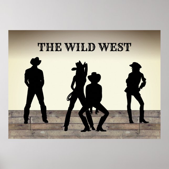 The Wild West Custom Text Poster (Front)