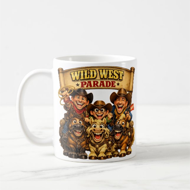 The "Wild West Parade" Series Coffee Mug (Left)