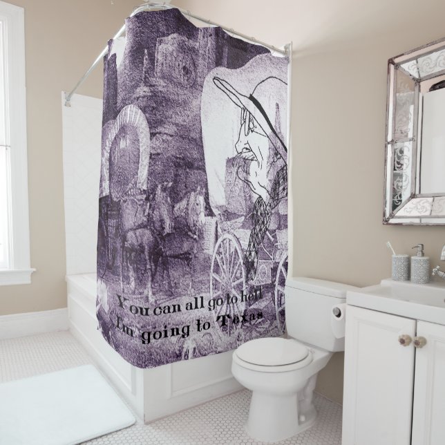 the wild West Shower Curtain (In Situ)