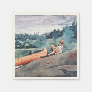 The Wilderness Guide (by Winslow Homer) Napkin