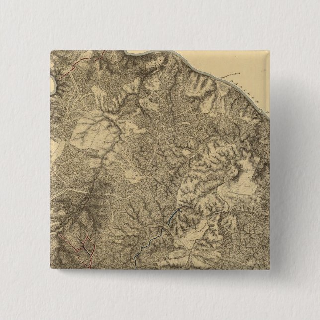 The Wilderness, Virginia 15 Cm Square Badge (Front)