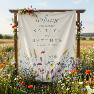 The Wildflower Meadow Wedding Suite - Backdrop Tapestry