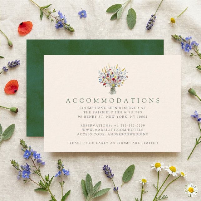 The Wildflower Meadow Wedding Suite - Enclosure Card (Creator Uploaded)