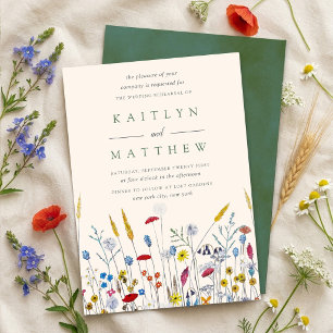 The Wildflower Meadow Wedding Suite - Rehearsal Invitation