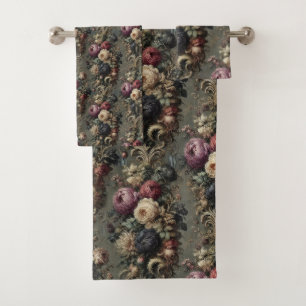 The Wilted Vigil – Gothic Victorian Bath Towel Set