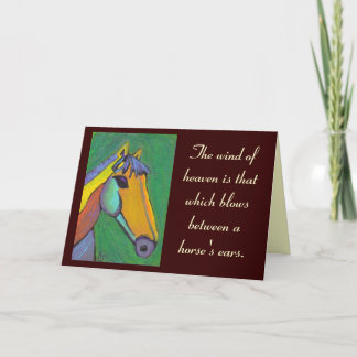 The wind of heaven... - greeting card