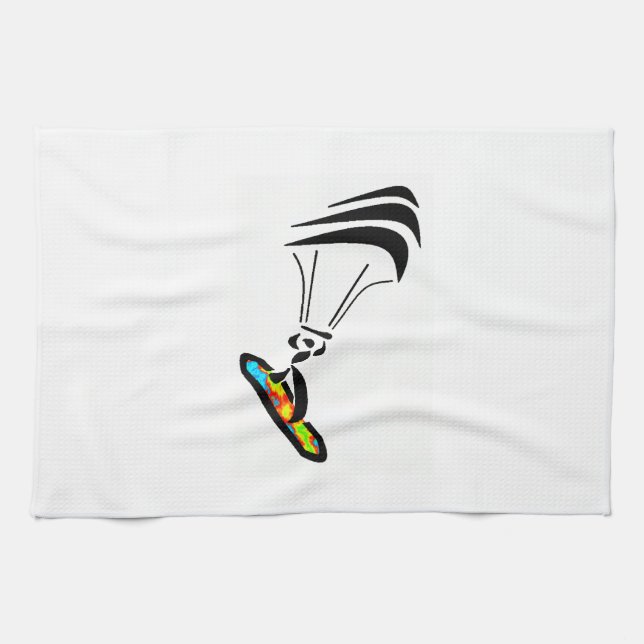 THE WIND TAKES TEA TOWEL (Horizontal)