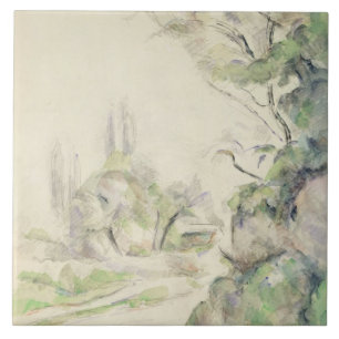 The Winding Road, c.1900-06 (w/c on paper) Tile