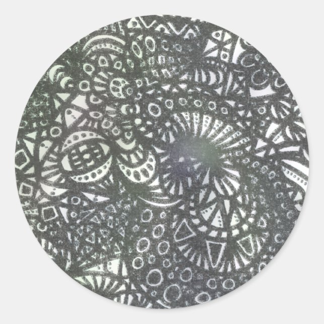 The Winding Worm A1 Classic Round Sticker (Front)