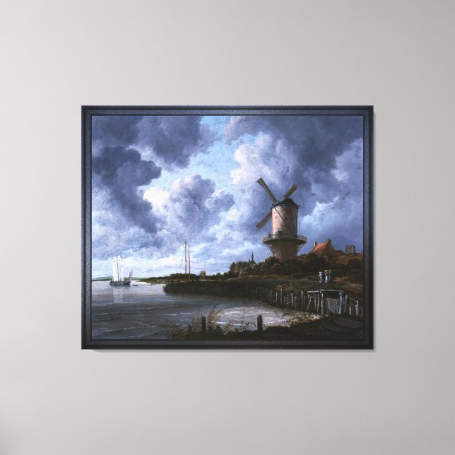 The Windmill at Wijk bij Duurstede Canvas Print (Front)