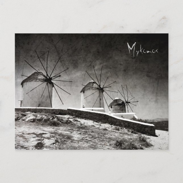 The windmills of Mykonos 2 - Postcard (Front)