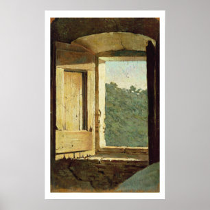 The Window (oil on canvas) Poster