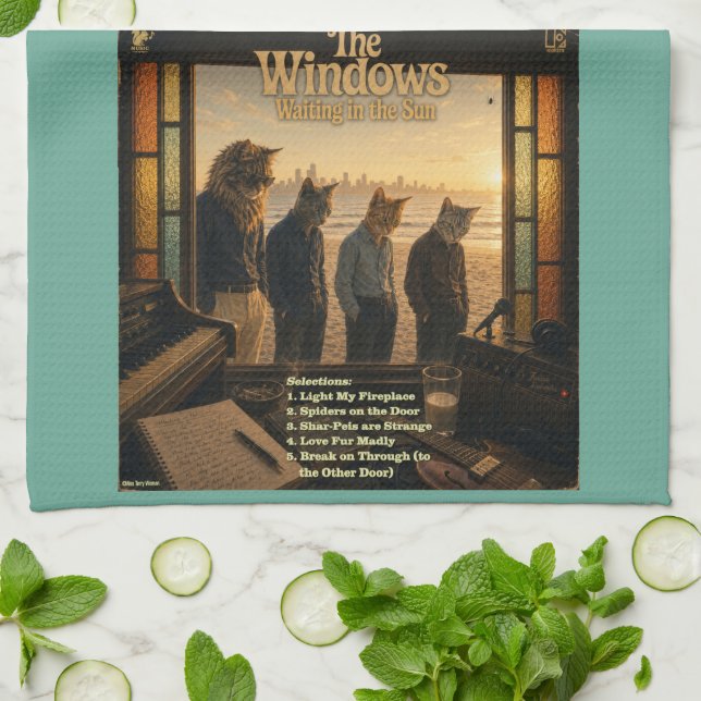 The Windows Album: a Parody Tea Towel (Folded)