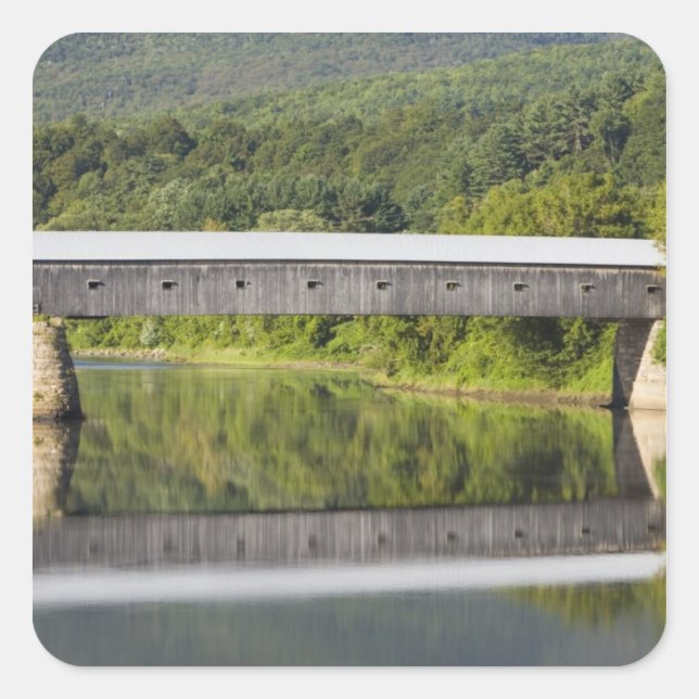 The Windsor-Cornish Covered Bridge spans the Square Sticker (Front)