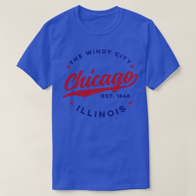 The Windy City Chicago T-Shirt (Design Front)