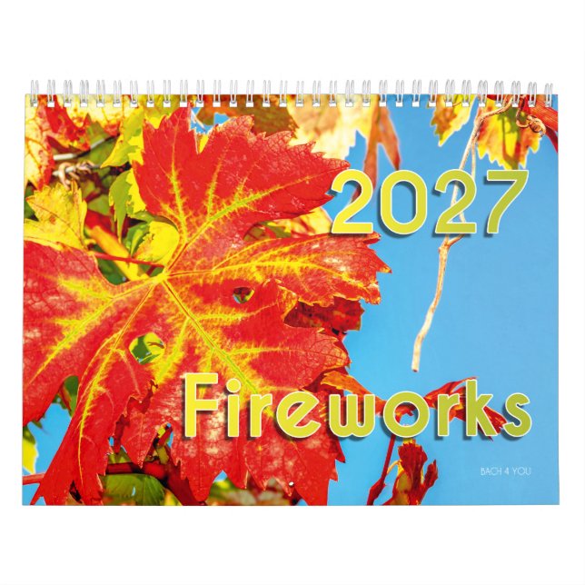 The Wine Calendar 2027 - Fireworks (Cover)