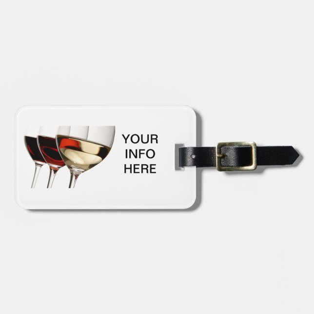 THE WINE ENTHUSIASTS LUGGAGE TAG (Front Horizontal)
