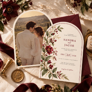 The Wine Garden Wedding Invitation
