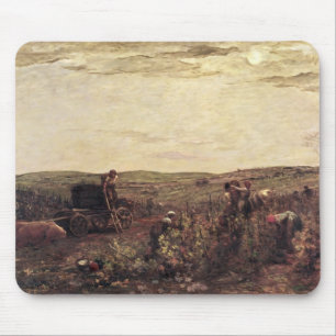 The Wine Harvest in Burgundy, 1863 Mouse Pad