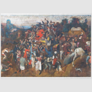 The Wine of Saint Martin's Day, Pieter Bruegel Tissue Paper