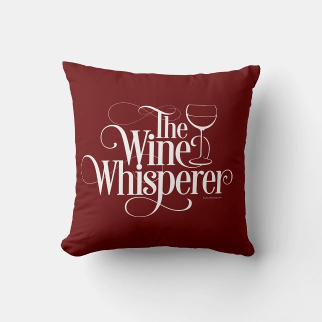 The Wine Whisperer Cushion (Front)