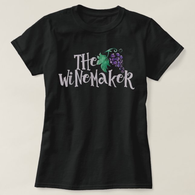 The winemaker t-shirt winemaking tee shirt wine ma (Design Front)