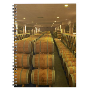 The winery, barrel aging cellar - Chateau Baron Spiral Notebook