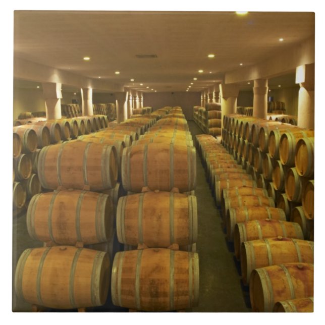 The winery, barrel aging cellar - Chateau Baron Tile (Front)